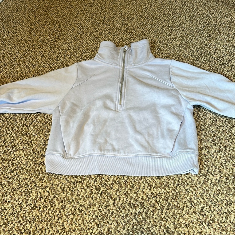 All In Motion Cropped Quarter Zip Sweatshirt